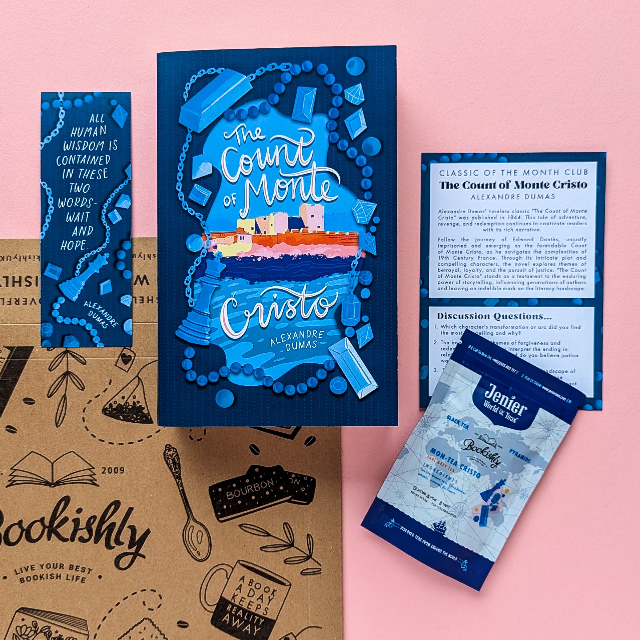 Classic Book Subscription Gift – Monthly Literary Box with Tea or Coffee
