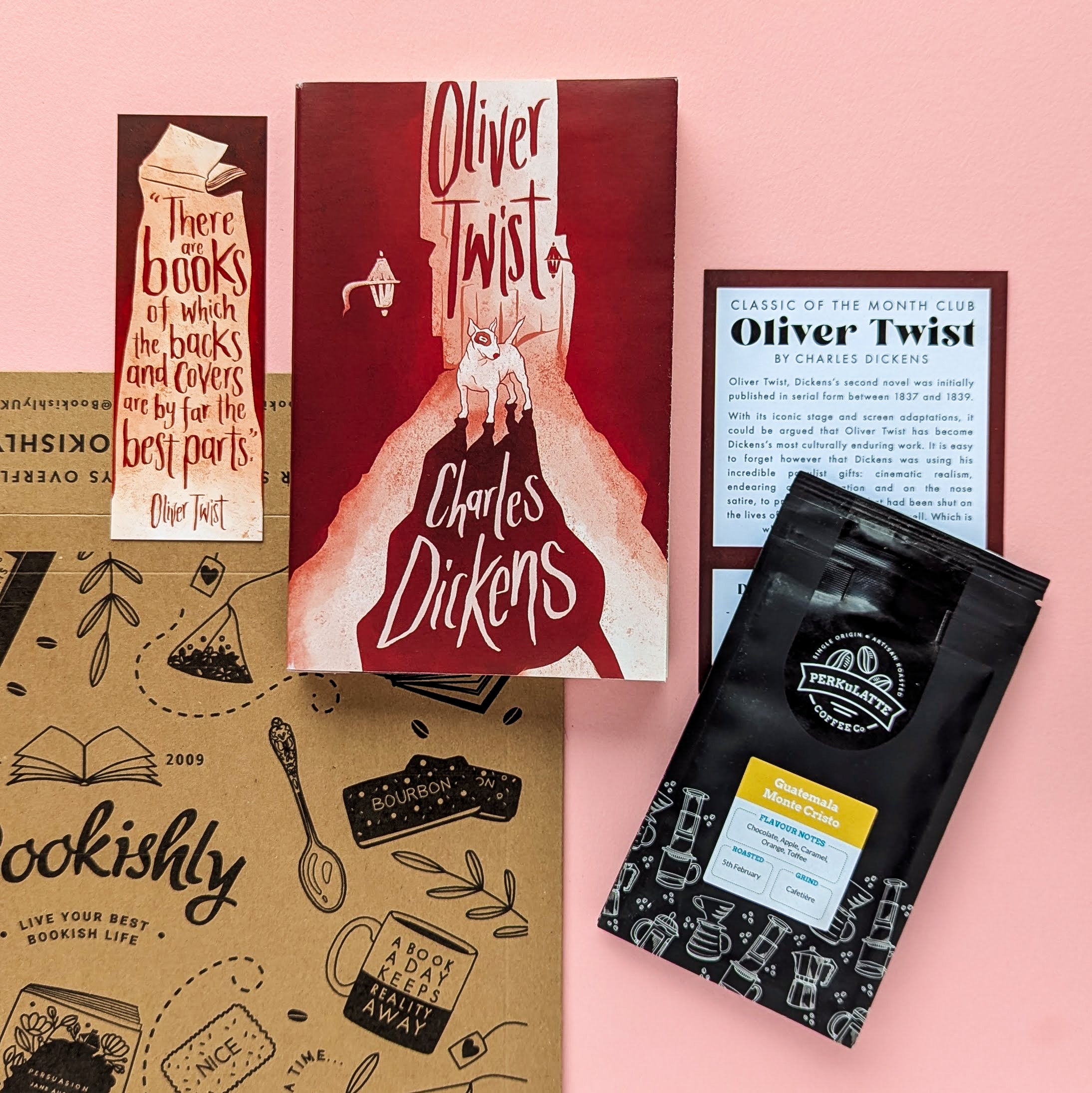 Classic Book Subscription Gift – Monthly Literary Box with Tea or Coffee