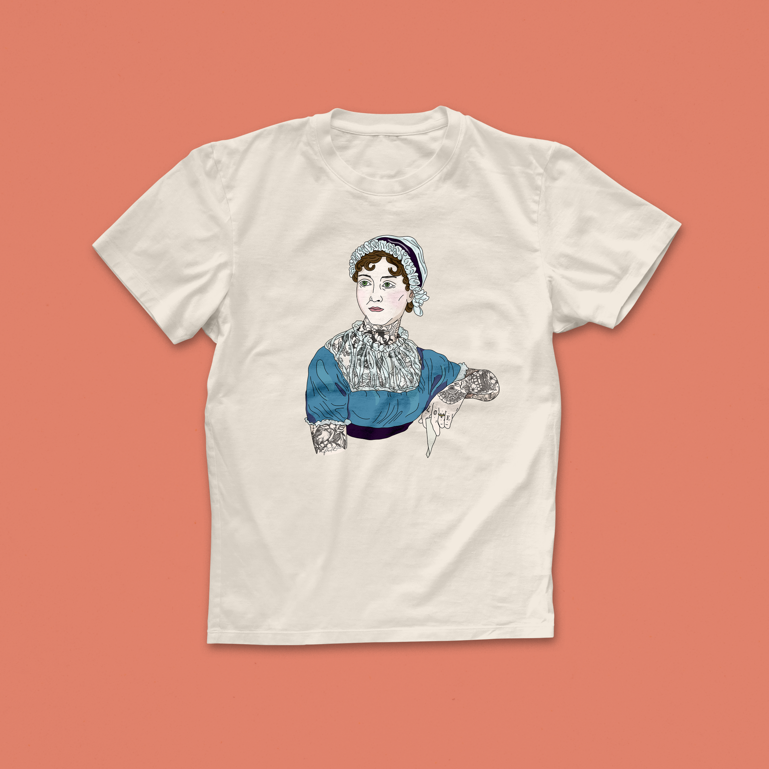 Tattooed Authors Literary T Shirt