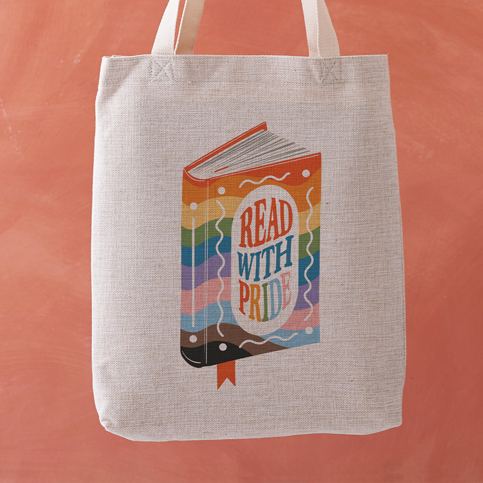 LGBTQ Pride tote bag. Bookish and queer. Non-binary readers. Bookishly tote bag. Inspired by Booktok and Bookstagram. The bookish era edit. Perfect for book lovers, bookworms, readers and bibliophiles. Pride month accessories. Read Queer Authors. LGBTQ Support. LGBTQ Gifting. Independent Indie Bookstores. Queer Bookstores. Books for queer community.