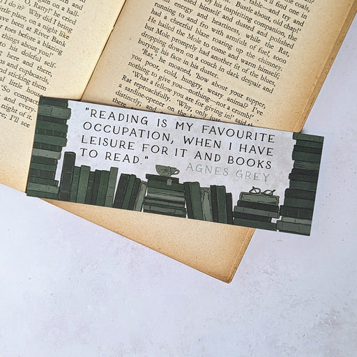 Book Lover's Illustrated Bookmark