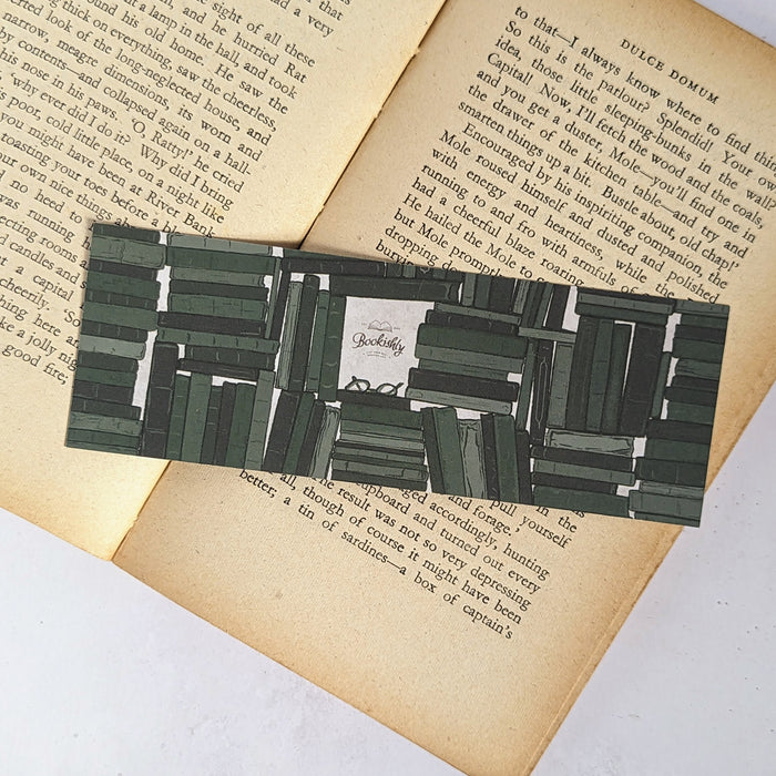 Book Lover's Illustrated Bookmark