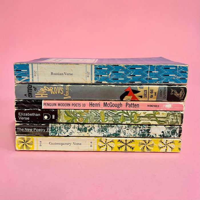 Vintage Poetry Books. Vintage Book Collection.