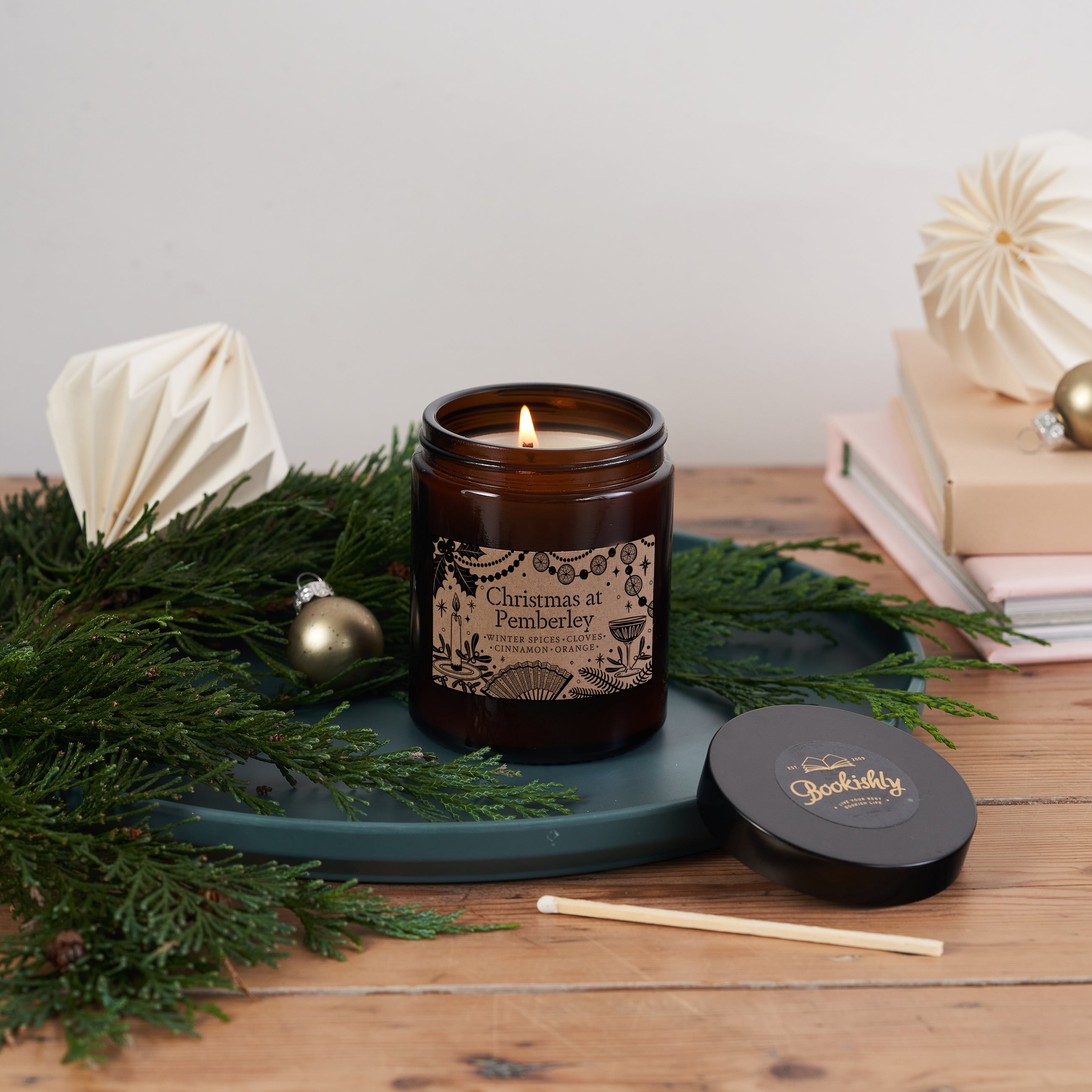 Christmas at Pemberley. Perfect for book lovers, bookworms, readers and bibliophiles. Jane Austen Gifts. Chatsworth house.