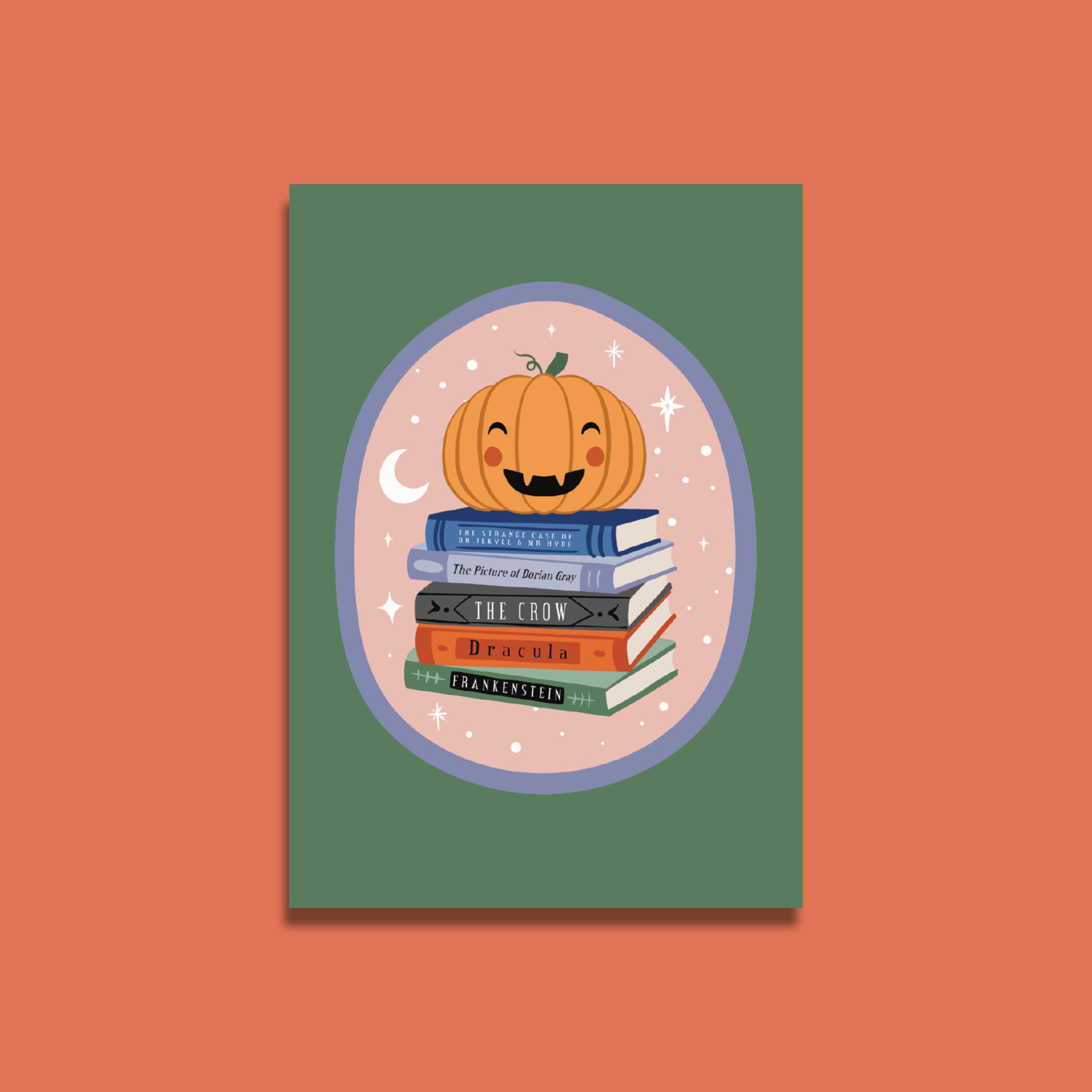 Bookish Halloween Postcard Set