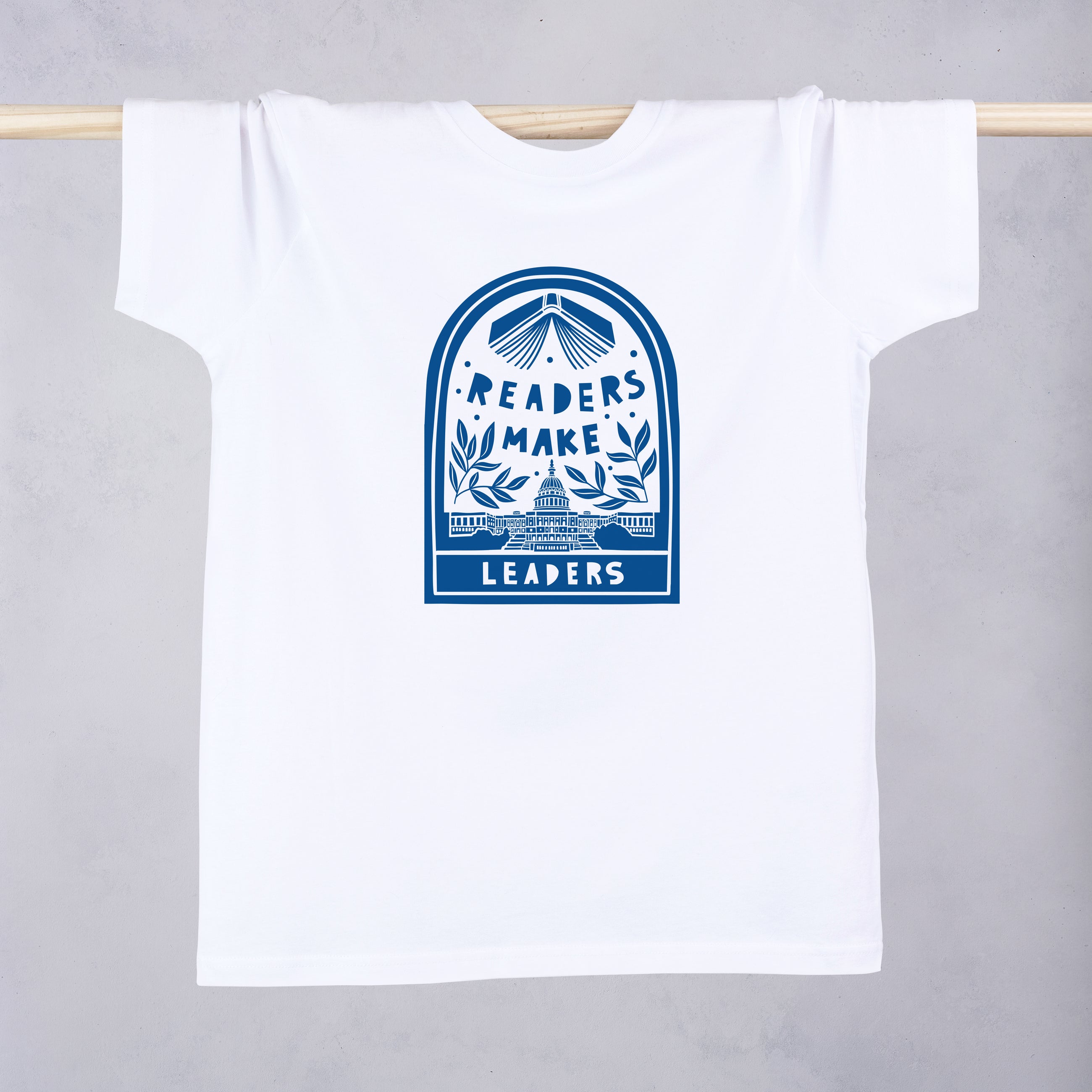 Readers make leaders. Protesting. Human Rights. Literary Activist t-shirt. Clothing for book lover, bookworms, readers and bibliophiles. Educational clothing. Power of reading. Bookishly.