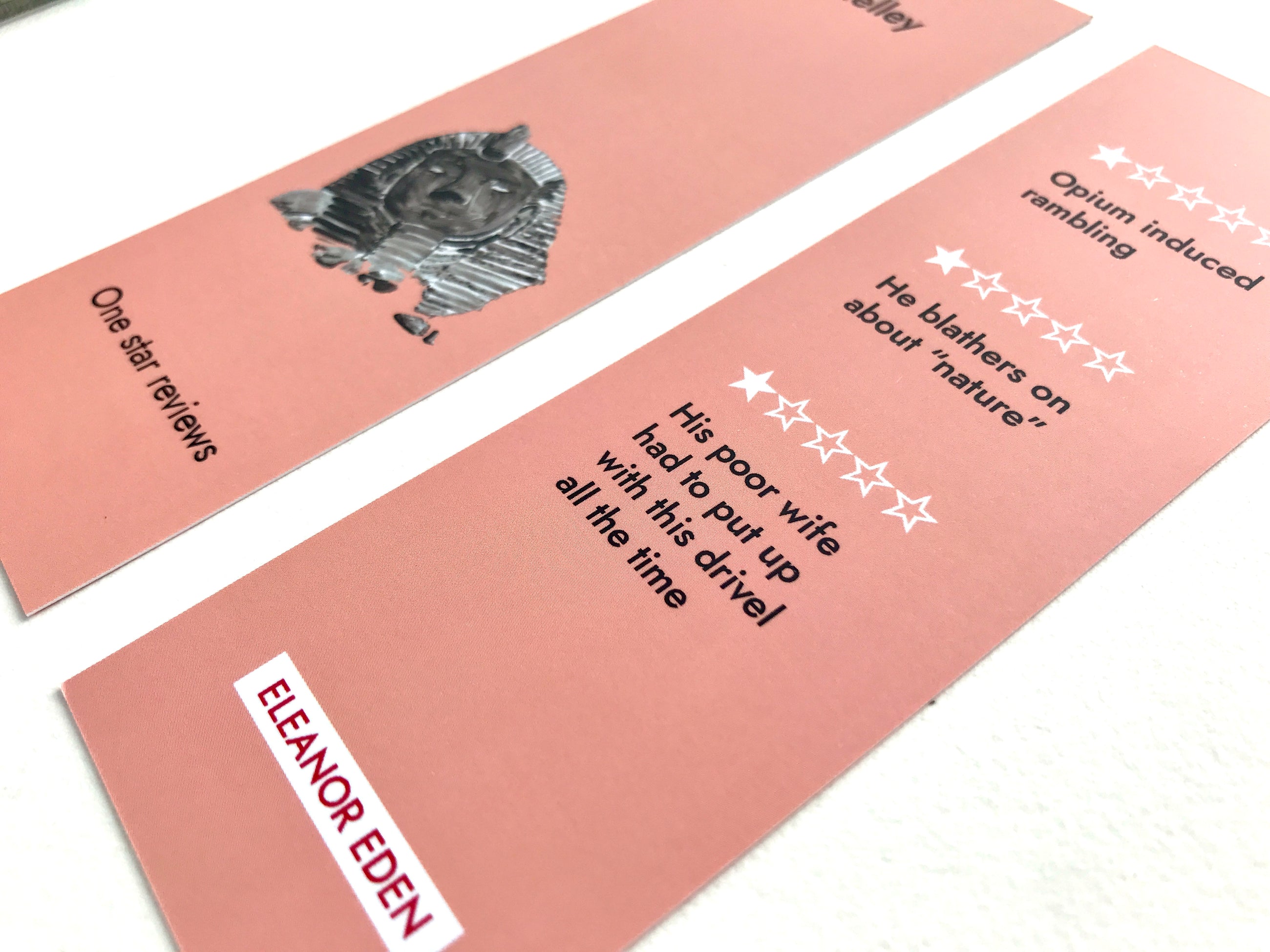 Funny Shelley Bookmark – One Star Review Poetry