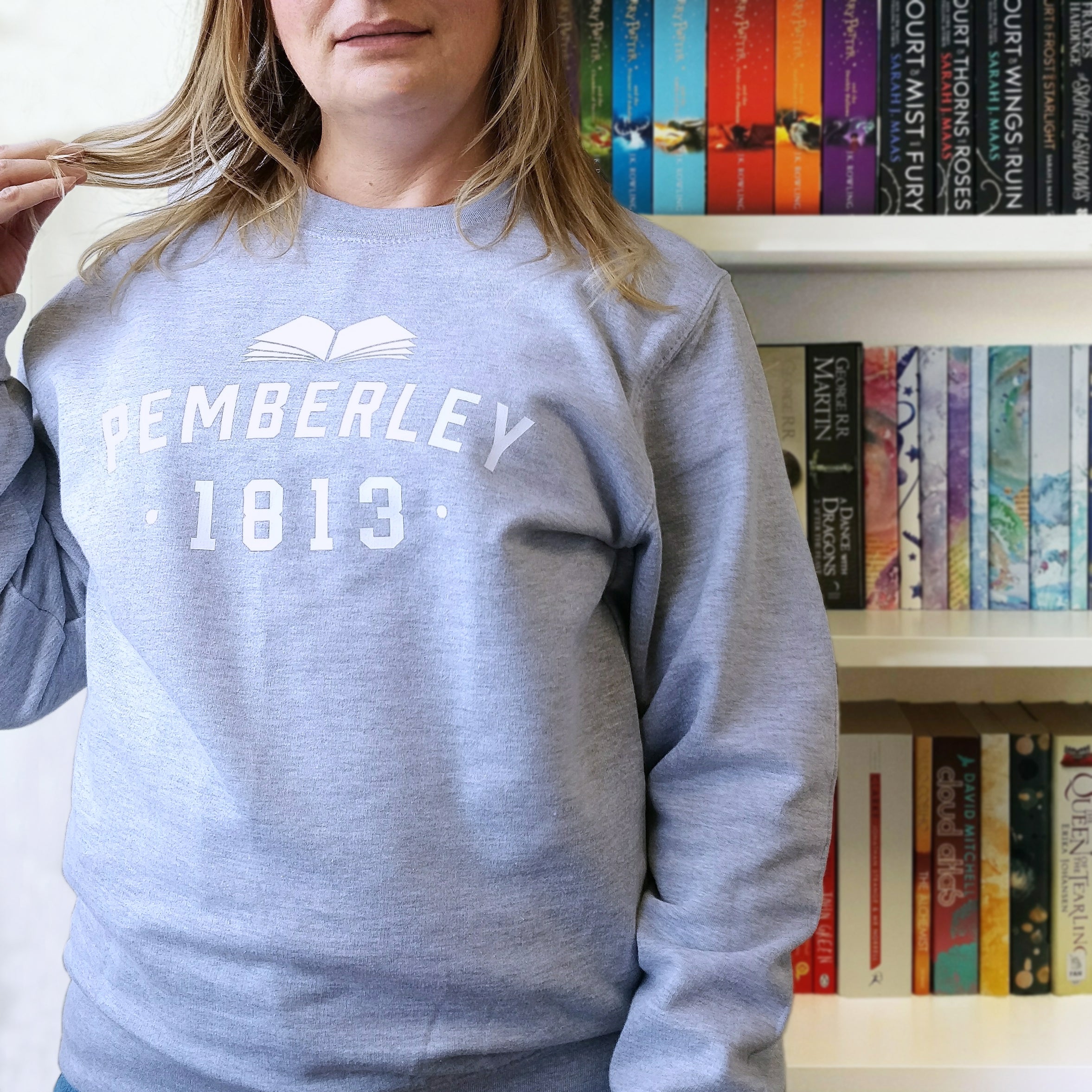 Varsity Style Pride & Prejudice ‘Pemberley’ Literary Sweatshirt