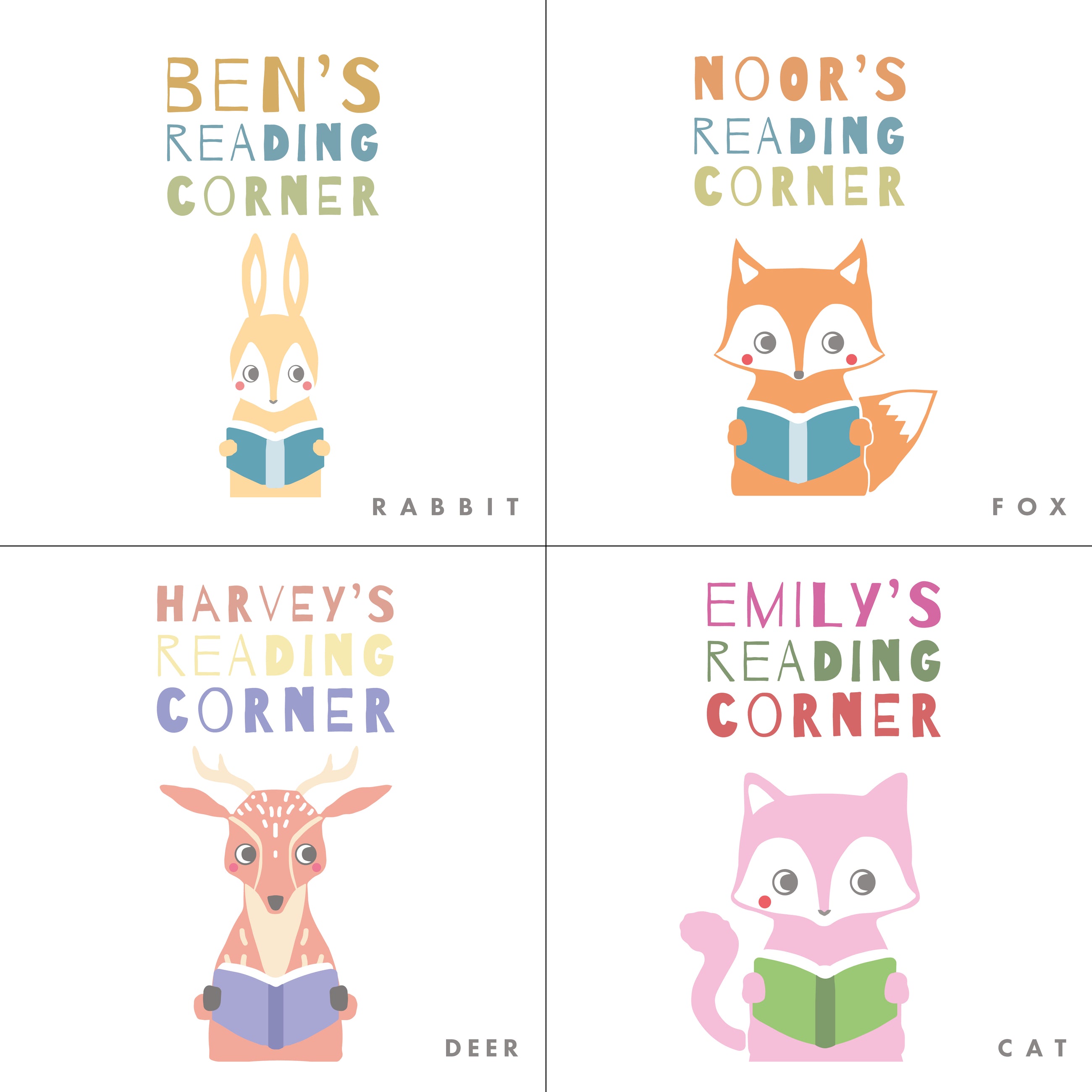 Personalised Children’s "Reading Corner" Cushion Cover