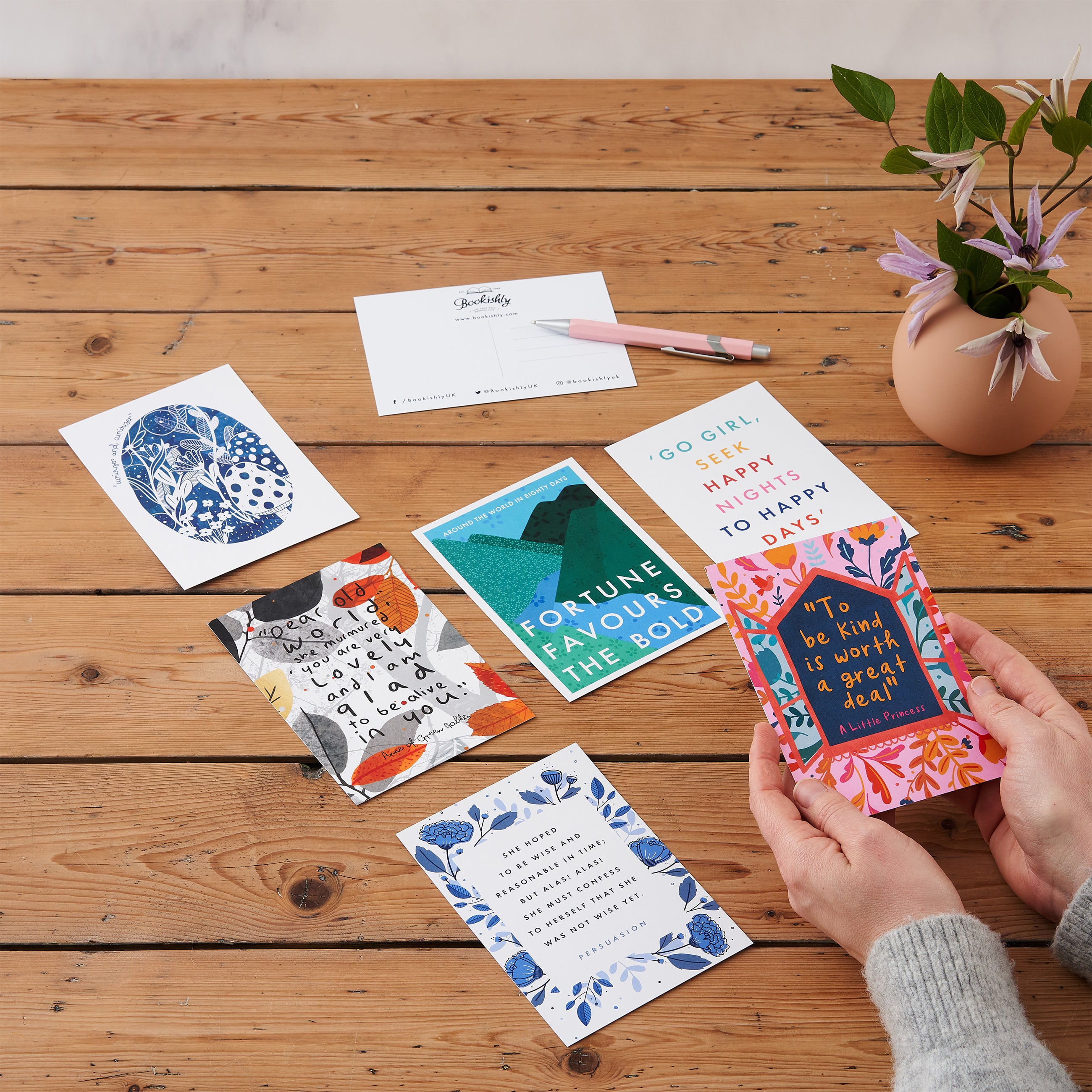 Classic Book Quote Postcard Set - 12 Pack