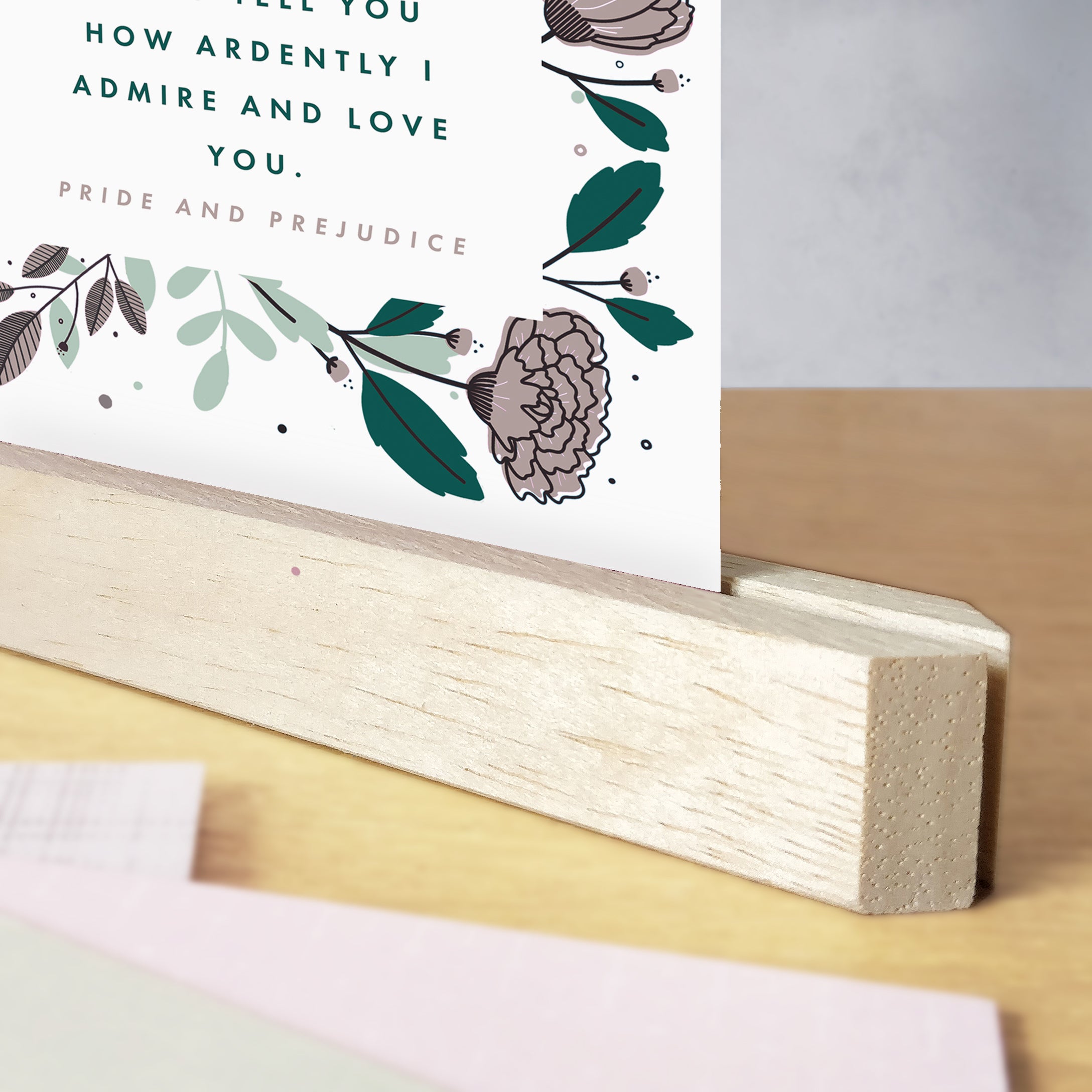 Jane Austen Postcard Set - Beautiful Book Quote Postcards - Pack of Six