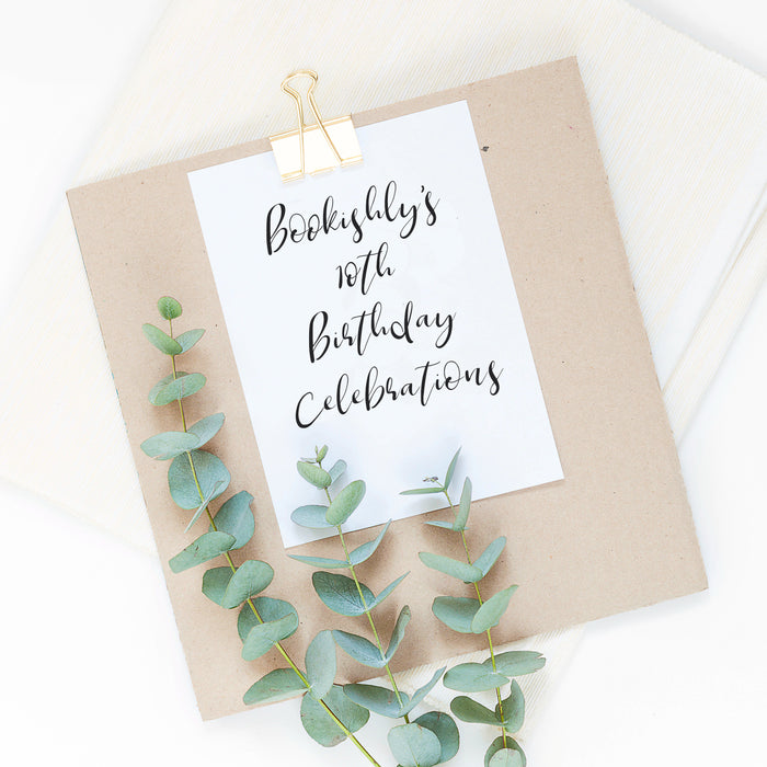 Bookishly's Birthday Celebration - We're Turning Ten!