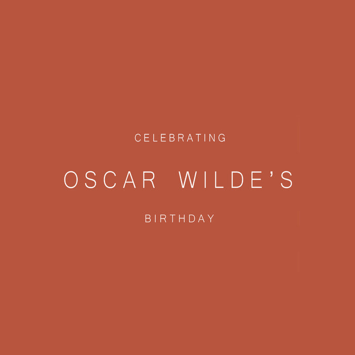 Celebrating Oscar Wilde's Birthday