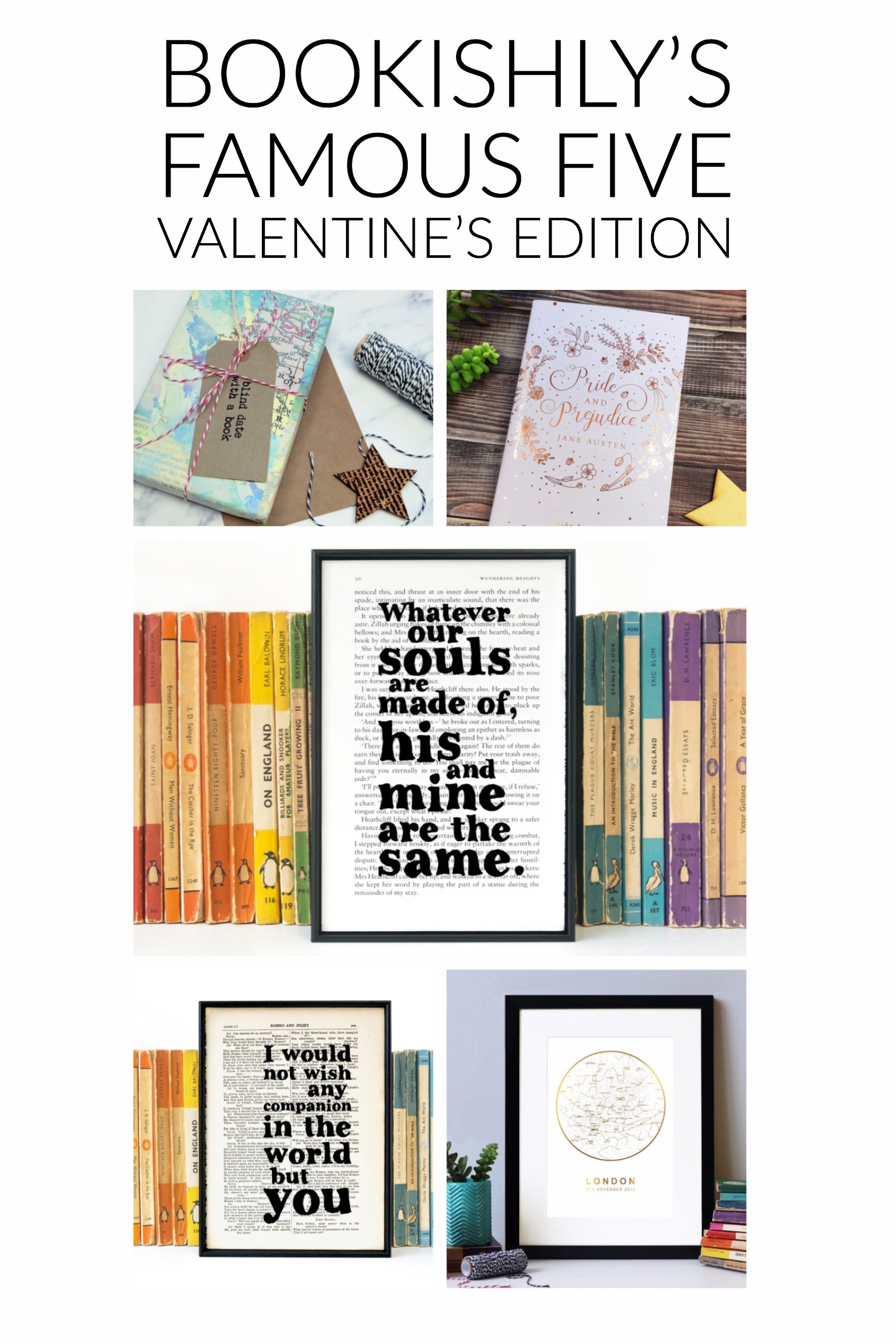 Bookishly's Famous Five - Valentine's Edition
