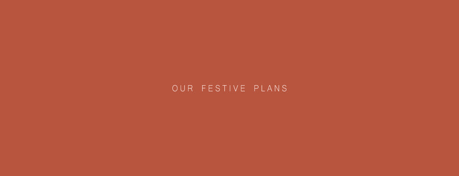 Our Festive Plans!
