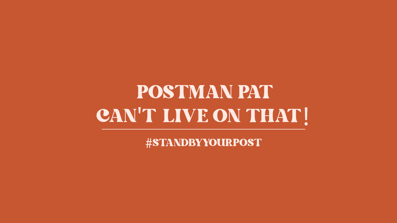 Postman Pat Can't Live On That! #standbyyourpost