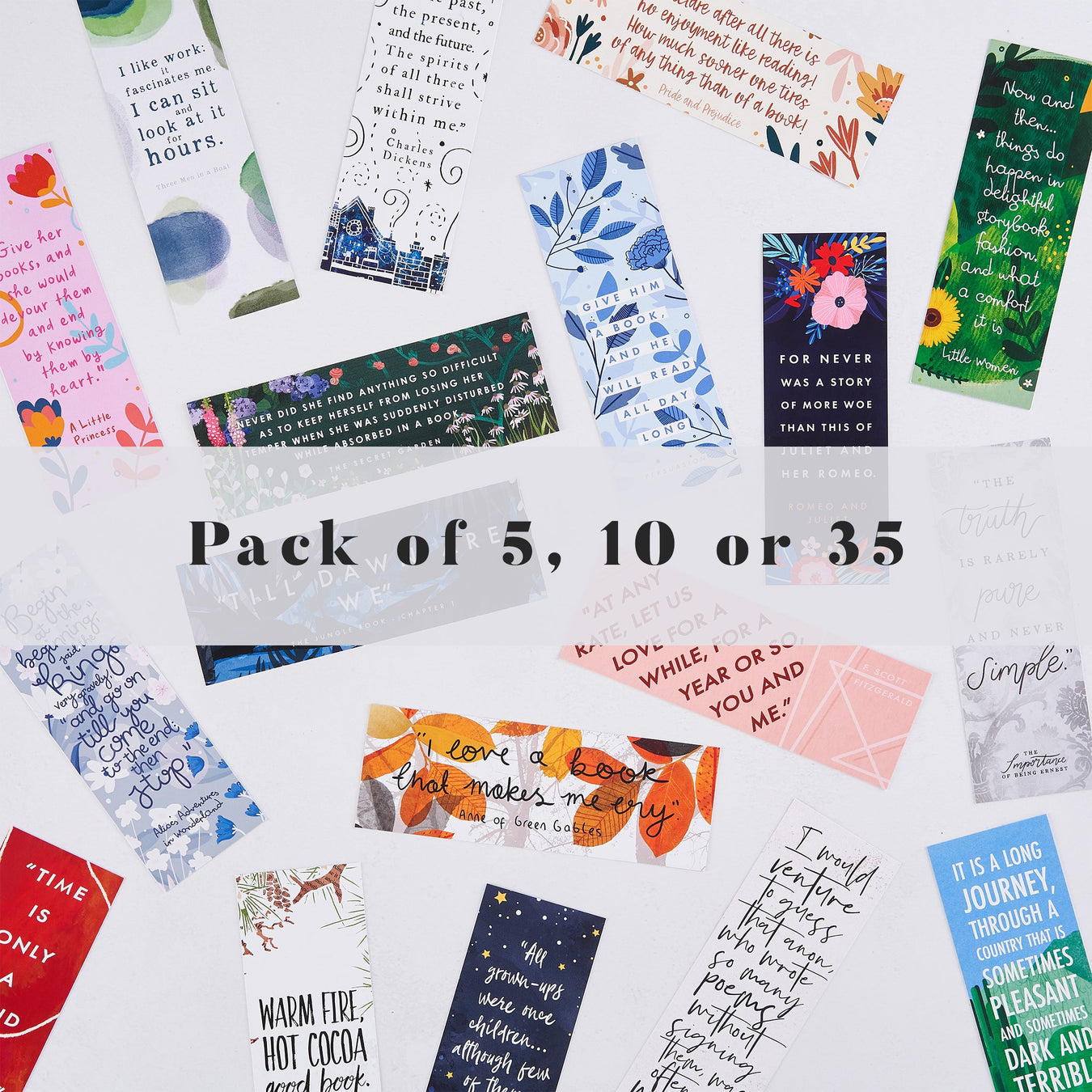 teacher's bookmark bundle - pack of five, ten or thirty five