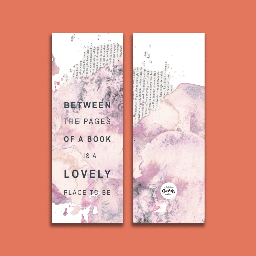 Blush Pink “Between The Pages Of A Book“ Bookmark