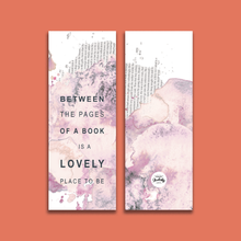 Blush Pink “Between The Pages Of A Book“ Bookmark