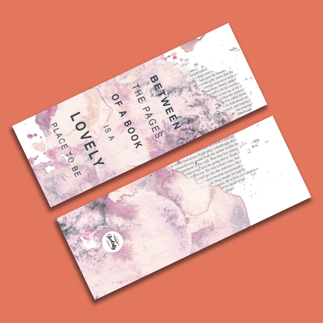 Blush Pink “Between The Pages Of A Book“ Bookmark