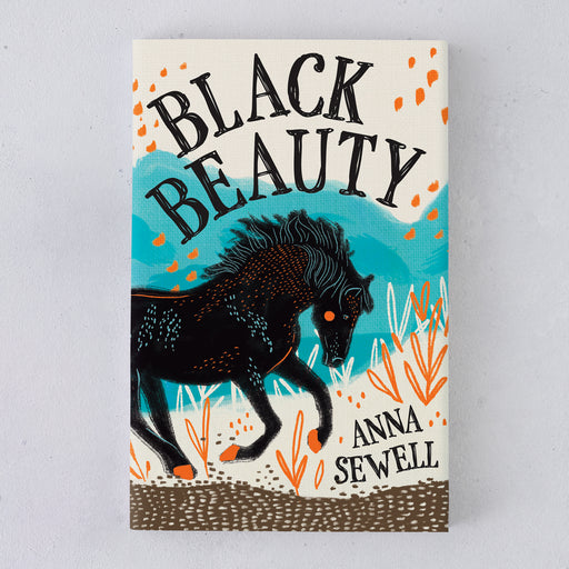 Black Beauty by Anna Sewell. Exclusively designed by Bookishly. Book art illustration. Gifts for book lover, bookworm, reader and bibliophile.