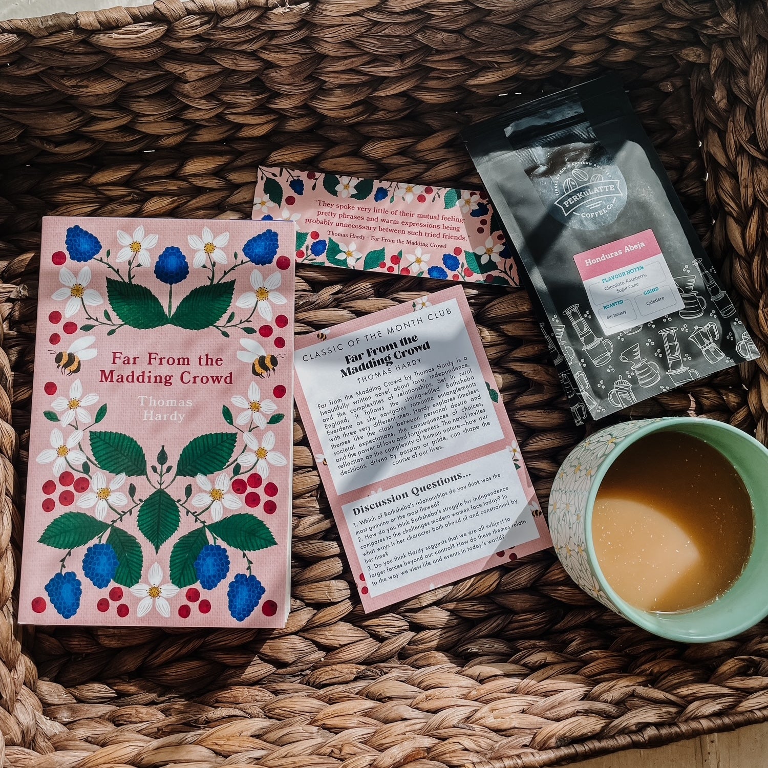 Classic Book Subscription Gift – Monthly Literary Box with Tea or
