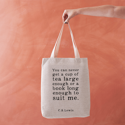 Tea lover and book lover tote bag. Literary quote. Classic Literature. Gifts for book lovers, bookworms, readers and bibliophiles. Bookishly tote bag. Book bag. 