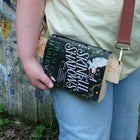 Bookmark Purse Book Carrier | Wooden Crossbody Book Strap
