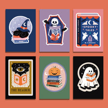 Bookish Halloween Postcard Set