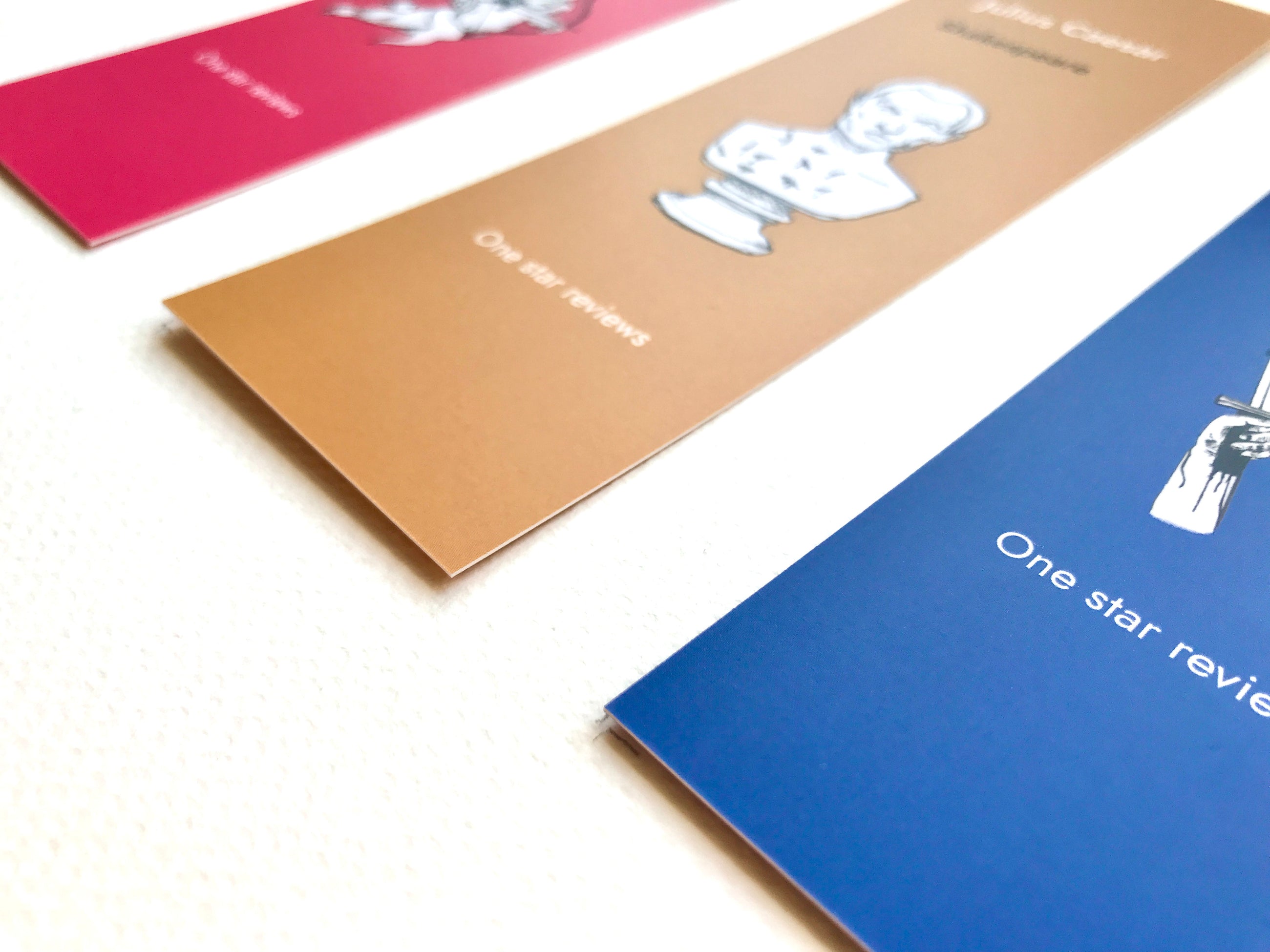 Funny Shakespeare Bookmark Set – One Star Review (Set of 3)