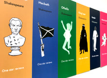 Funny Shakespeare Bookmark Set – One Star Review (Set of 6)