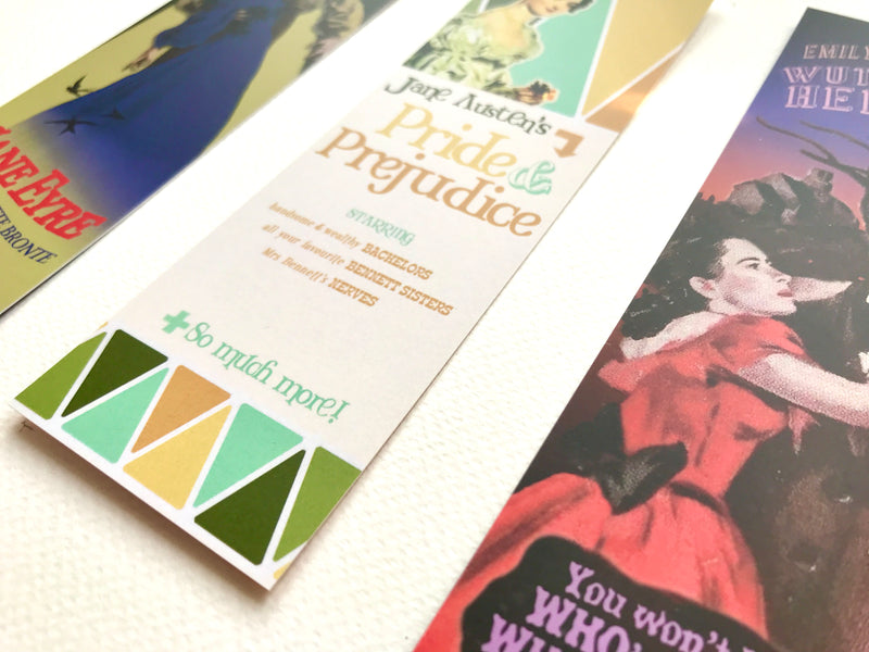 Funny Pride and Prejudice Bookmark – Pulp Classic Cover