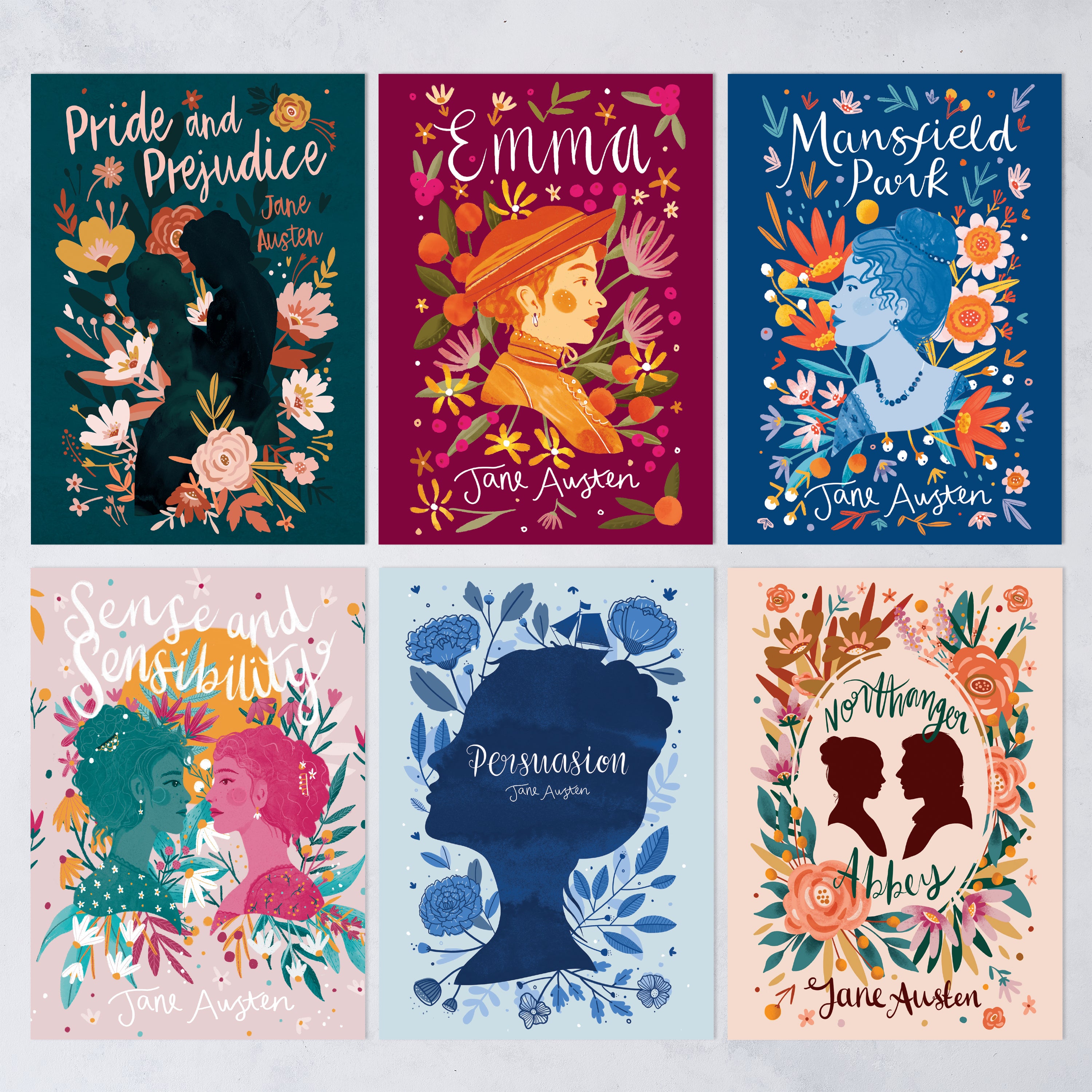 Jane Austen Postcard Set - Pack of Six | Bookishly