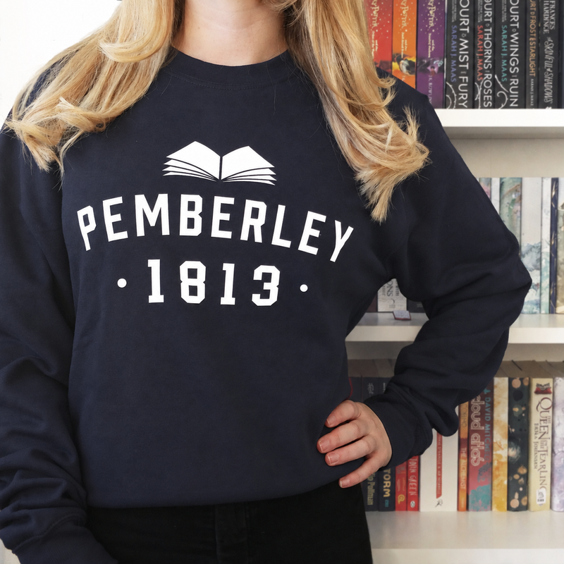Varsity Style Pride & Prejudice ‘Pemberley’ Literary Sweatshirt