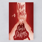 Flatlay of Oliver Twist by Charles Dickens, Bookishly edition with exclusive illustrated dust jacket