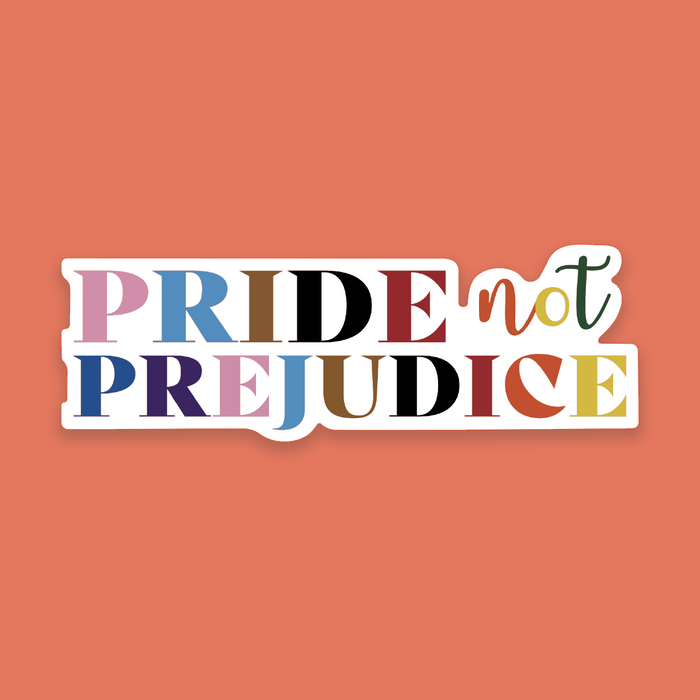 Pride not prejudice. Pride and prejudice. LGBTQIA+ Community. Gay Rights. Premium large die cut sticker. Stickers for book lovers. The perfect gift for book lovers, bookworms, readers and bibliophiles. Bookish Stationery stickers. Sticker Bundle.