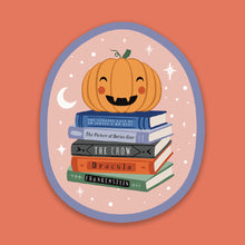 Pumpkin and Books - Halloween Premium Die Cut Sticker