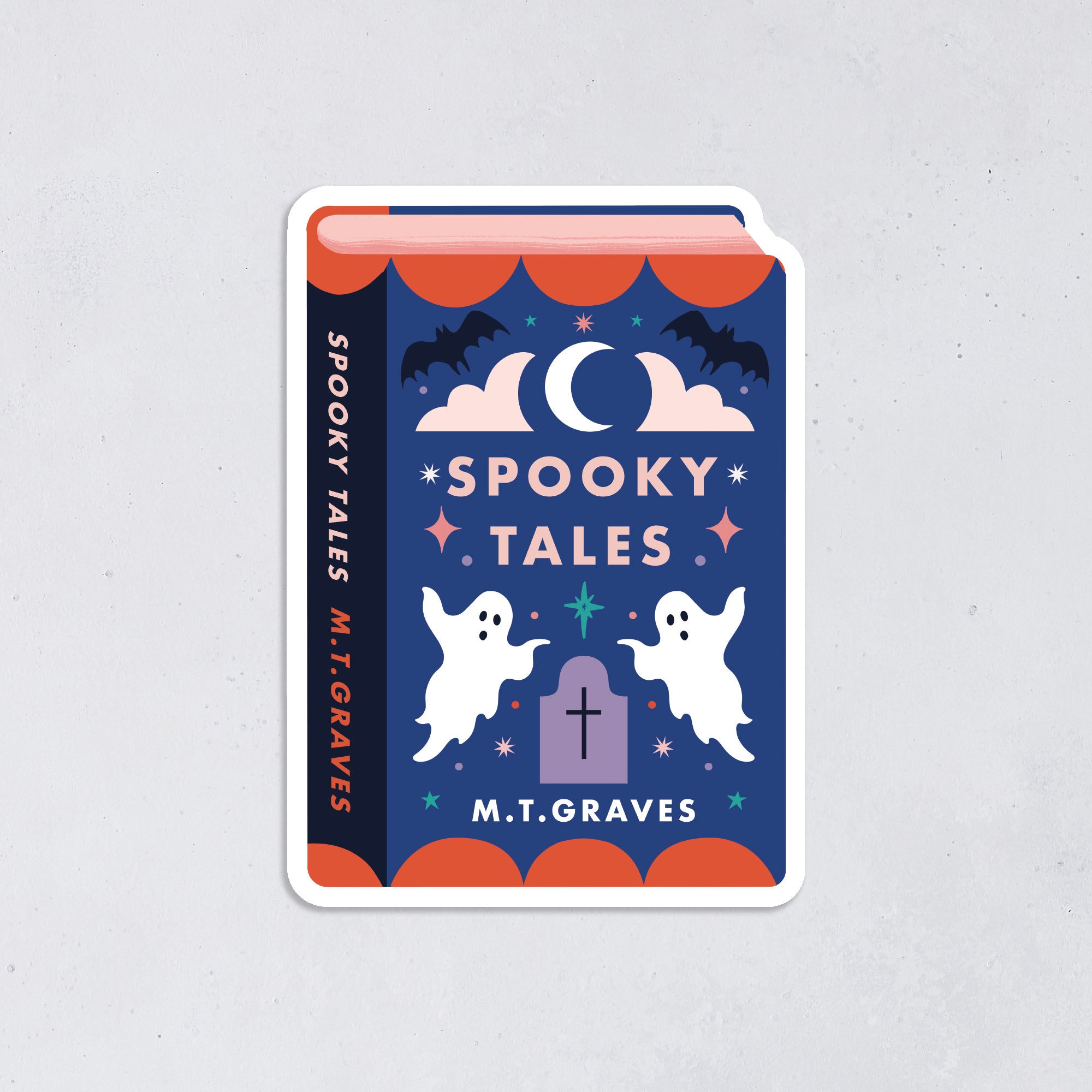 Spooky Tales Book Halloween Sticker