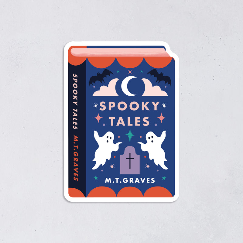 Spooky Tales Book Halloween Sticker
