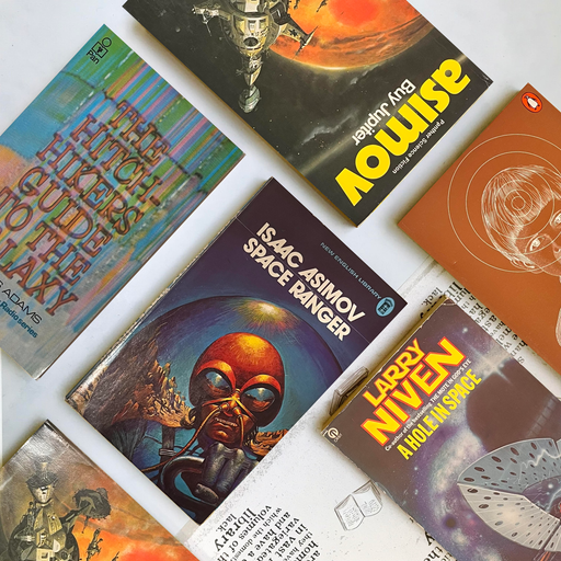Sci-Fi Book and Coffee Subscription. Sci-Fi Alien Books. Gifts for book lovers, bookworms, readers and bibliophiles. Science Fiction Novel Subscription Gift by Bookishly.