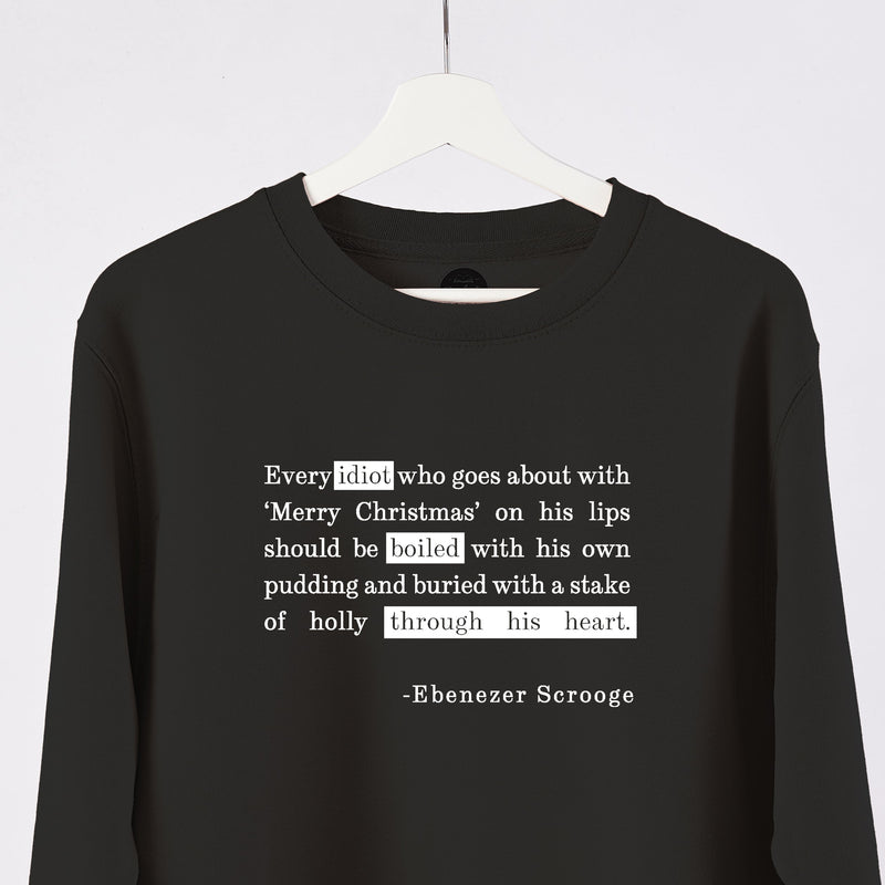 Funny Grumpy Scrooge Christmas Jumper