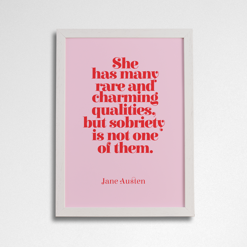 “Rare & Charming Qualities” Art Poster