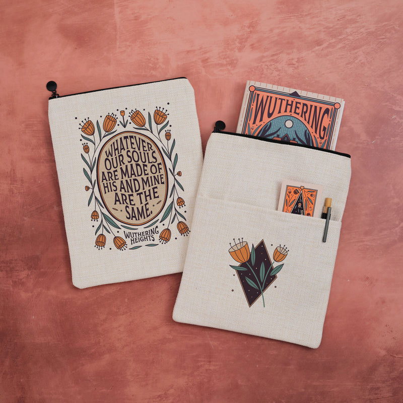 Wuthering Heights Quote Book Sleeve | Classic Literature Reader Gift