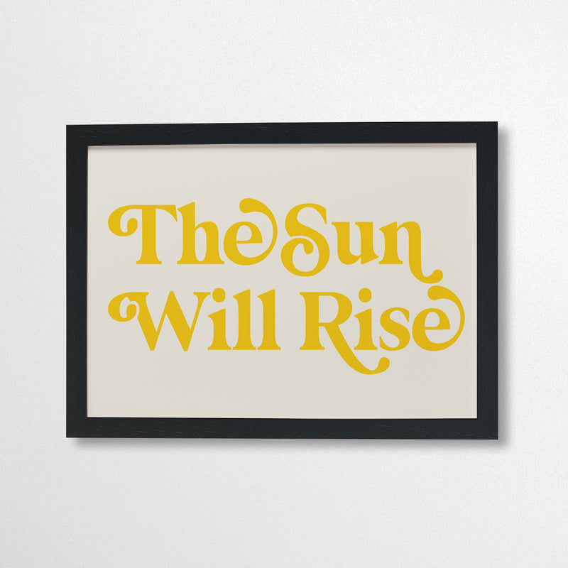Les Miserables The Sun Will Rise Retro Wall Art