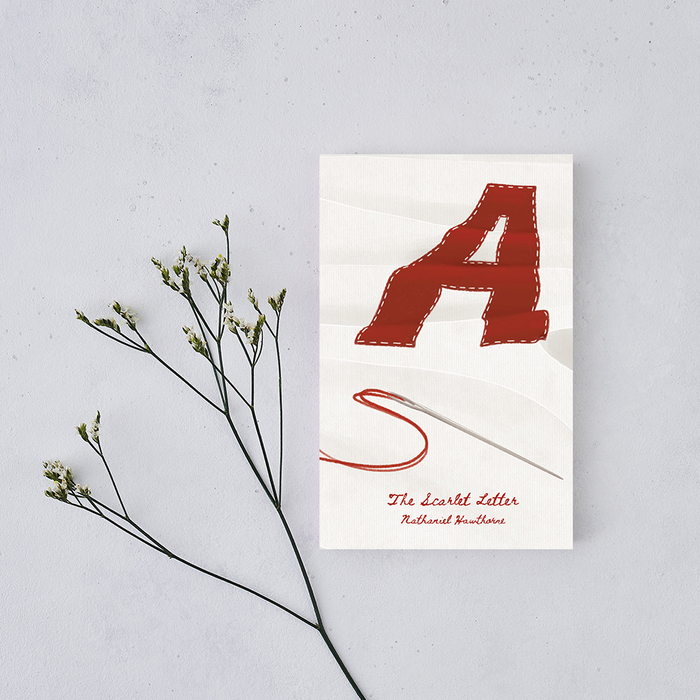 The Scarlet Letter by Nathaniel Hawthorne. Bookishly Edition illustrated. Gifts for book lovers, bookworms, readers and bibliophiles. Classic Literature.