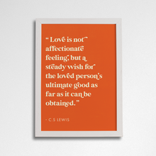 Romantic Quote Art “Steady Wish” by C S Lewis