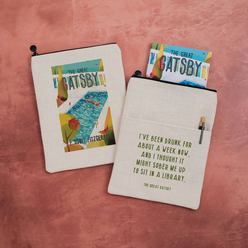 The Great Gatsby Quote Book Sleeve | Literary Reader Gift