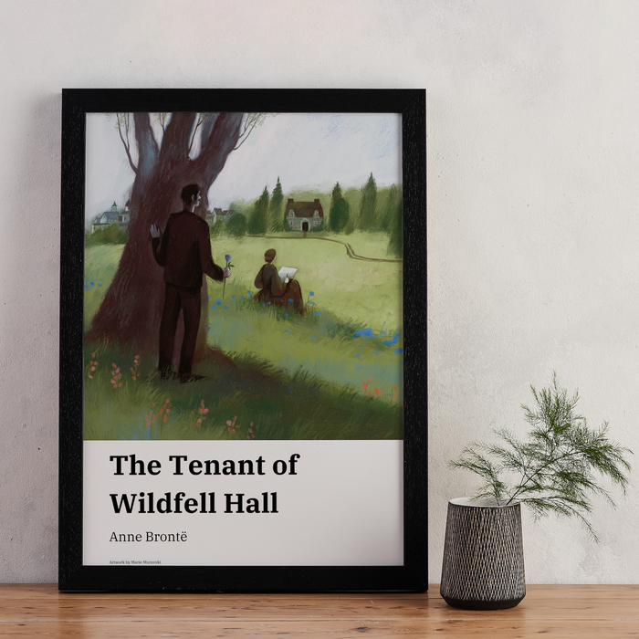 The Tenant of Wildfell Hall by Anne Bronte. Collaboration between Bookishly and Audrey Audiobooks. Inspired by Classic Literature. Artwork for book lovers and bookworms.