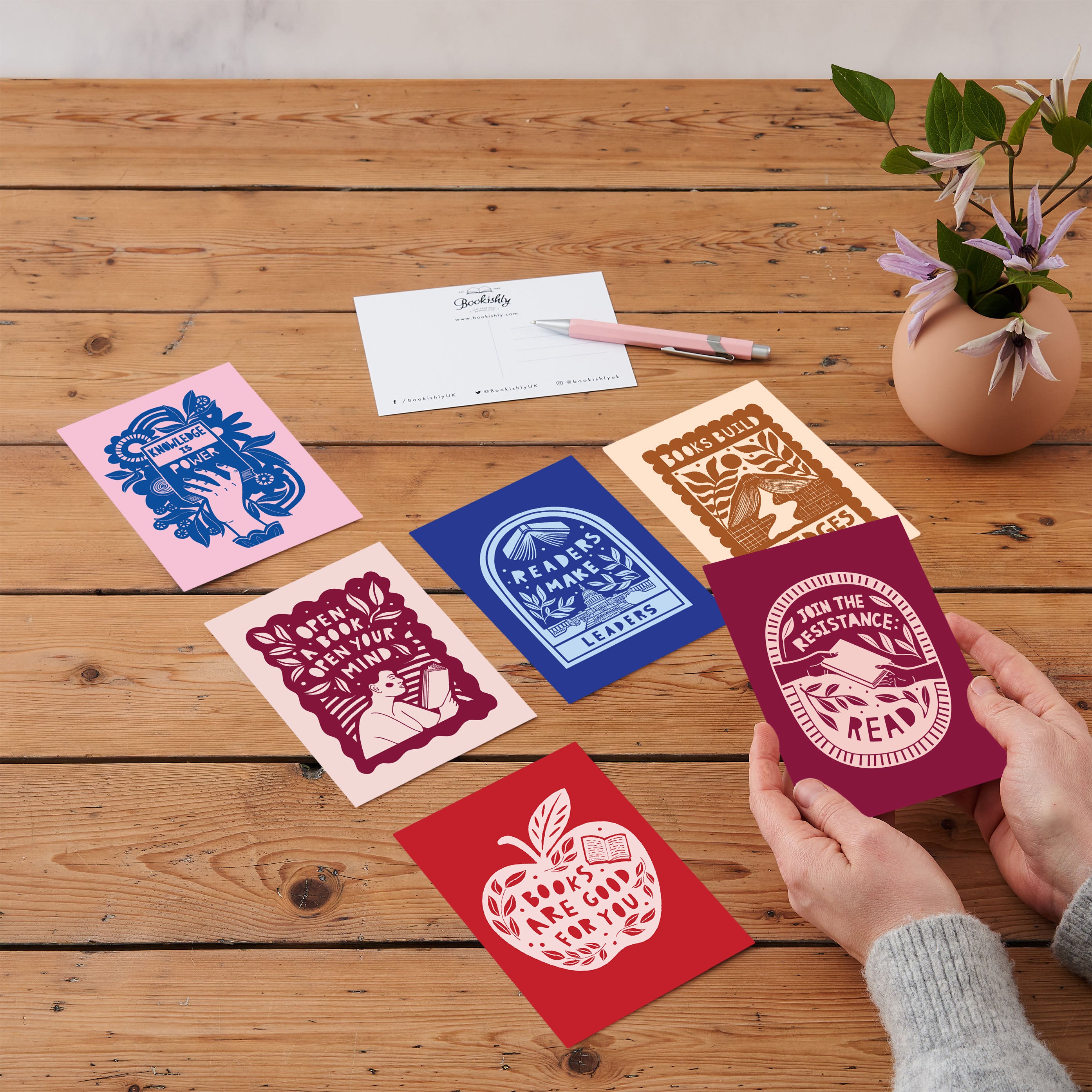 Literary Activist Postcard Set | 6 pack | Power of Reading