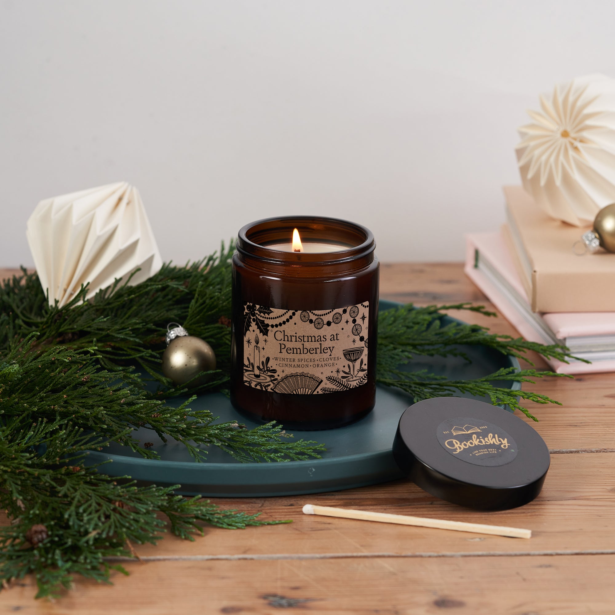 Christmas at Pemberley. Perfect for book lovers, bookworms, readers and bibliophiles. Jane Austen Gifts. Chatsworth house.